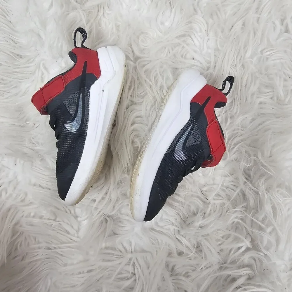 Nike Toddler Boy Anthracite, Smoke Grey (Red) Downshifter 12 NN Sneaker US 6C